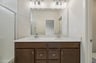 primary bathroom with two sinks