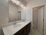 primary bathroom with two sinks