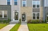 three-story townhome exterior