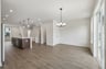 dining room with a chandelier