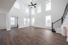 great room with high ceilings and pet space 