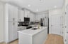 kitchen with a center island