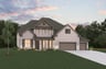 two-story home with brick and stone exterior 