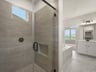 primary bath with walk in shower
