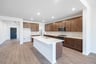 kitchen with large island and white countertops 