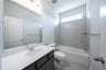 guest bathroom with soaking tub