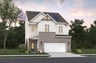 rendering of 2-story home with solar panels