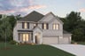 two-story home with brick and stone exterior