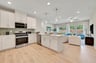kitchen with view of the great room