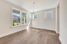 dining room with four windows