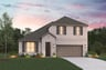 home exterior with brick and landscaping 
