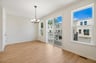 dining area with a chandelier