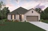 home exterior with brick and landscaping 