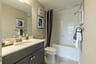 secondary bath with dual vanities