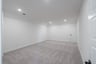 media room with carpet and recessed lights