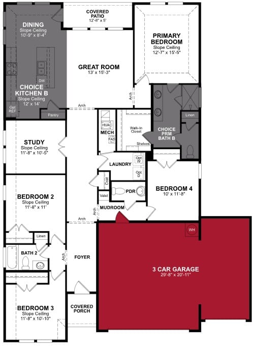 Magnolia floor plan drawing