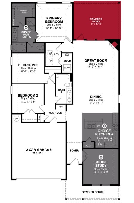 Carson floor plan drawing