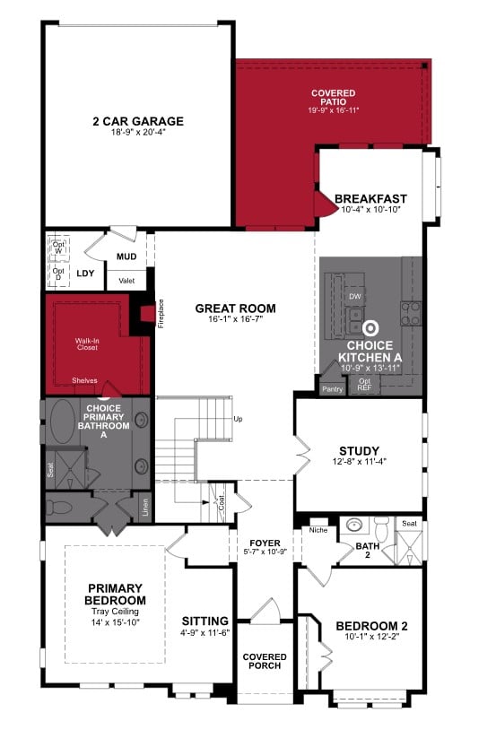 Richland floor plan drawing