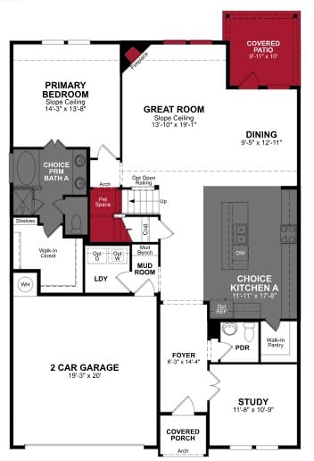 Cascade floor plan drawing