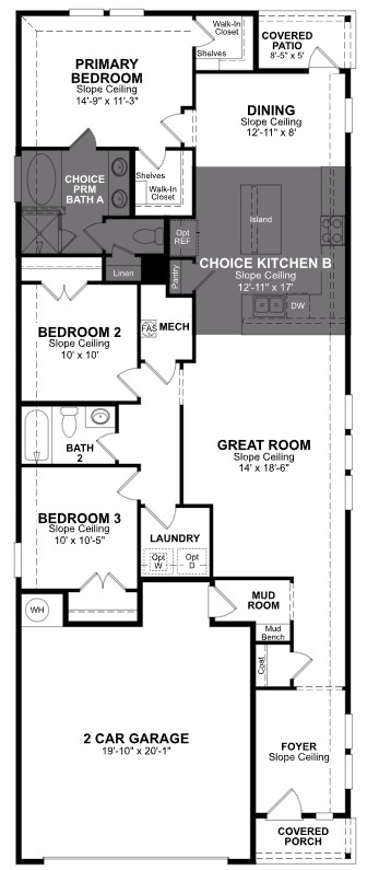 Primrose floor plan drawing