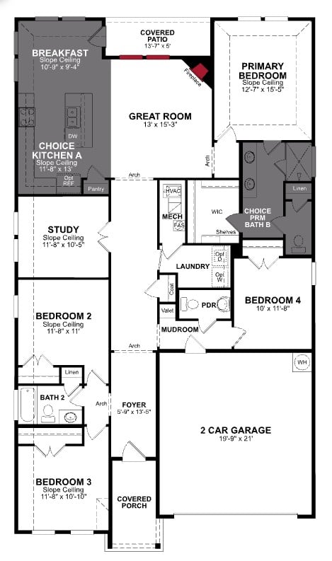 Magnolia floor plan drawing