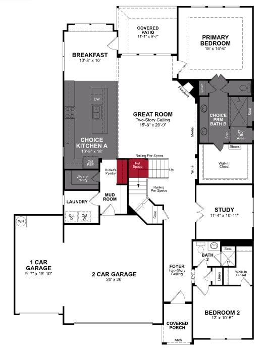 Summerfield floor plan drawing